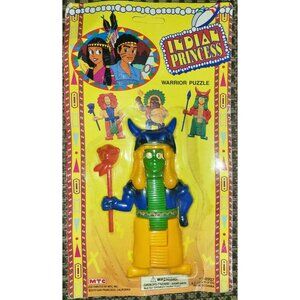 VINTAGE Indian Princess Warrior Puzzle By MTC, Inc ULTRA RARE!